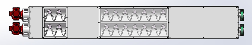 雙無軸螺旋輸送機結構原理